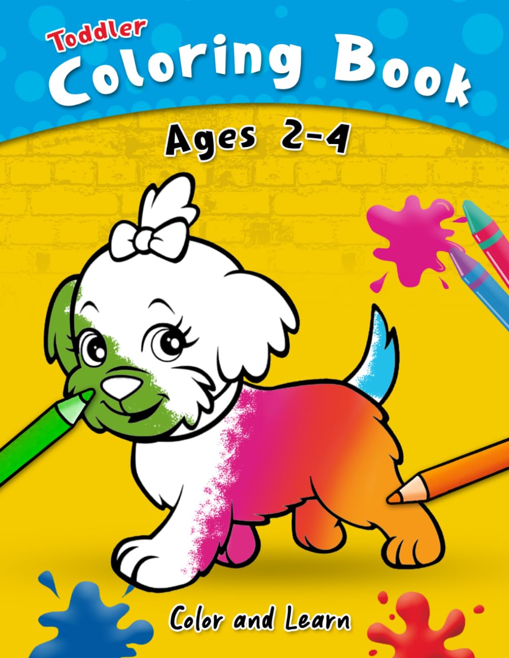 Cute Animals Coloring Book for Toddlers Ages 2-4: Fun and Easy Big Simple Coloring Pages with Cute Baby, Farm, Zoo, and Ocean Animals for Little Kids