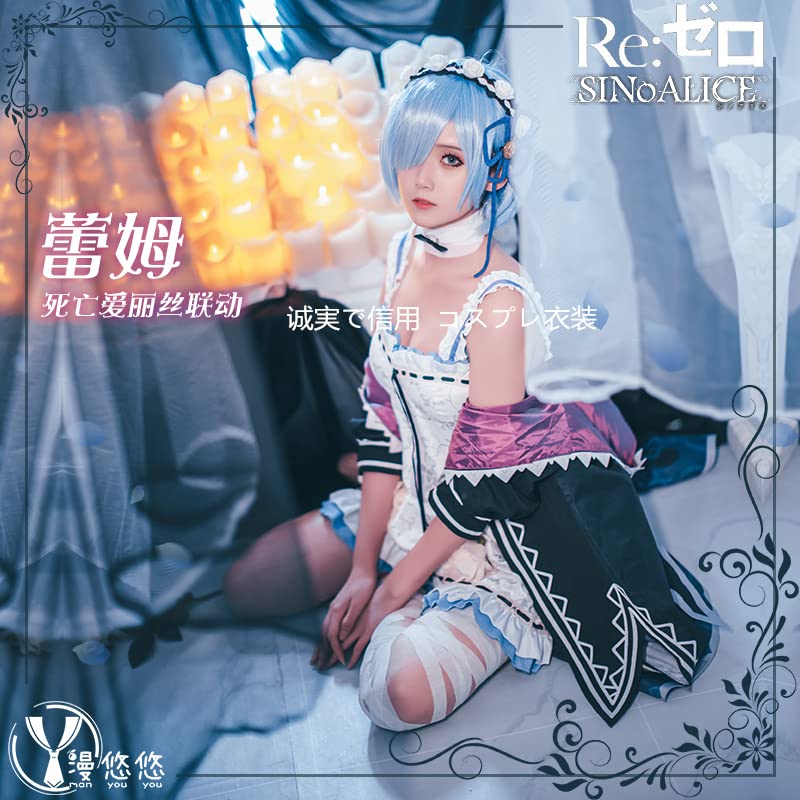 ラム　Re0 リゼロ　狼　コスプレ衣装 ラムRe0 リゼロ狼コスプレ衣装
