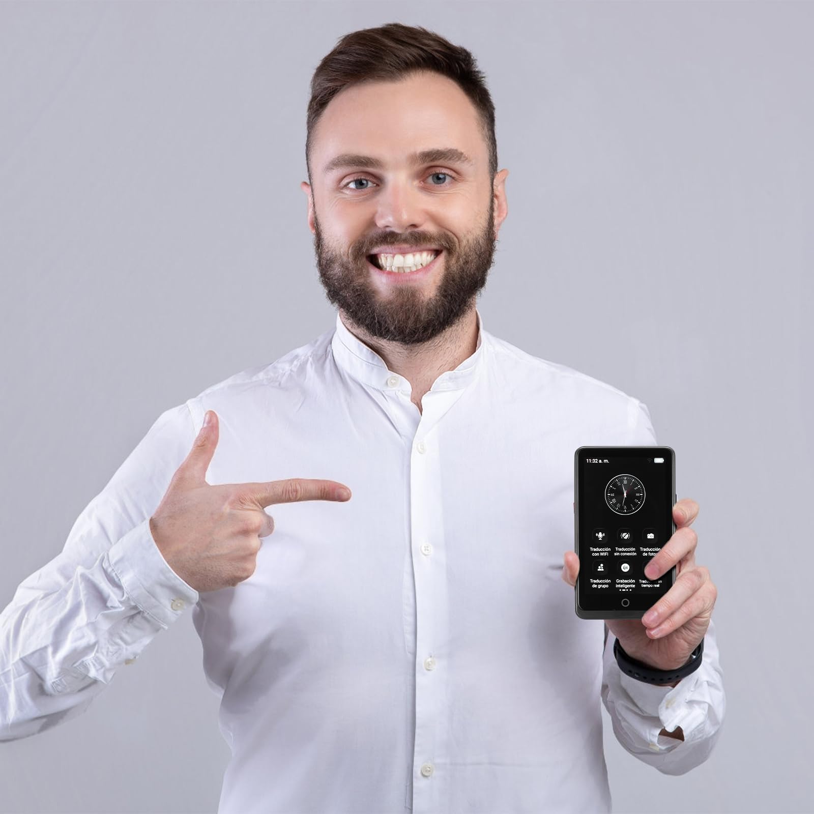 Inteligentny Tłumacz Językowy Przenośne Urządzenie Do Tłumaczeń Offline i Online Języków Dotykowy Ekran Funkcja Nagrywania Wsparcie Qr Do Podróży i Nauki Języków