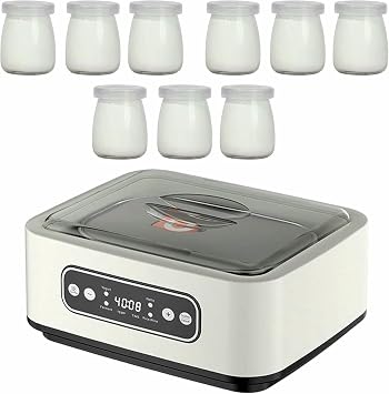 Yogurt Maker with 9 Cups, Household Small Kitchen Appliances, DIY Ice Cream Pudding Maker Automatic Yogurt Machine