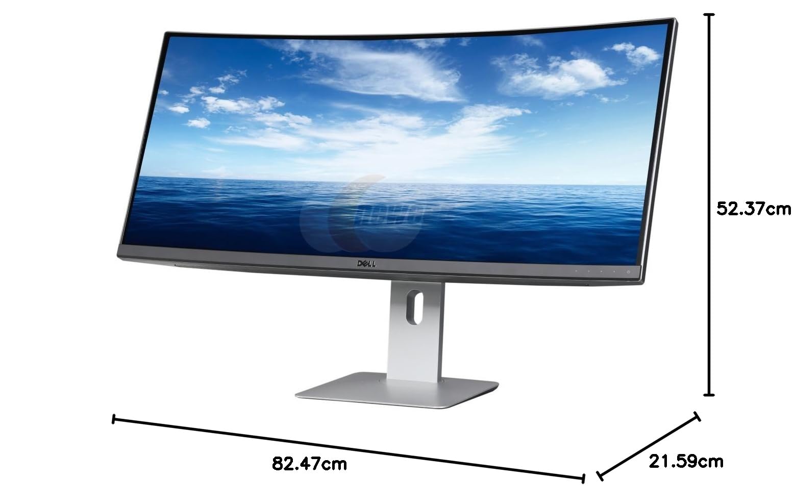 DELL 34インチ ウルトラワイドモニター u3415w　美品 Dell UltraSharp U3415W 34-Inch QHD Ultra Wide 1440p Curved LED-Lit