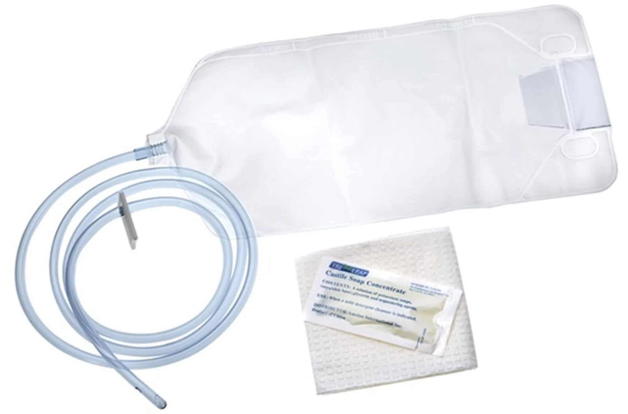 Ampero International, Inc (AS330) Kit de bolsa de Enema de limpieza con jabón, 1500 ml, 50