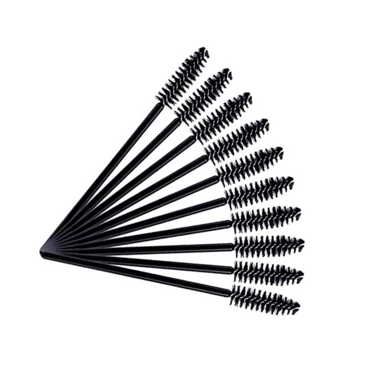 Ipetboom Eyelash Mascara Wands 12pcs Brush Set Eyebrow Wand Nylon Makeup Brush Great for Lash Extensions False Lashes Travel-friendly