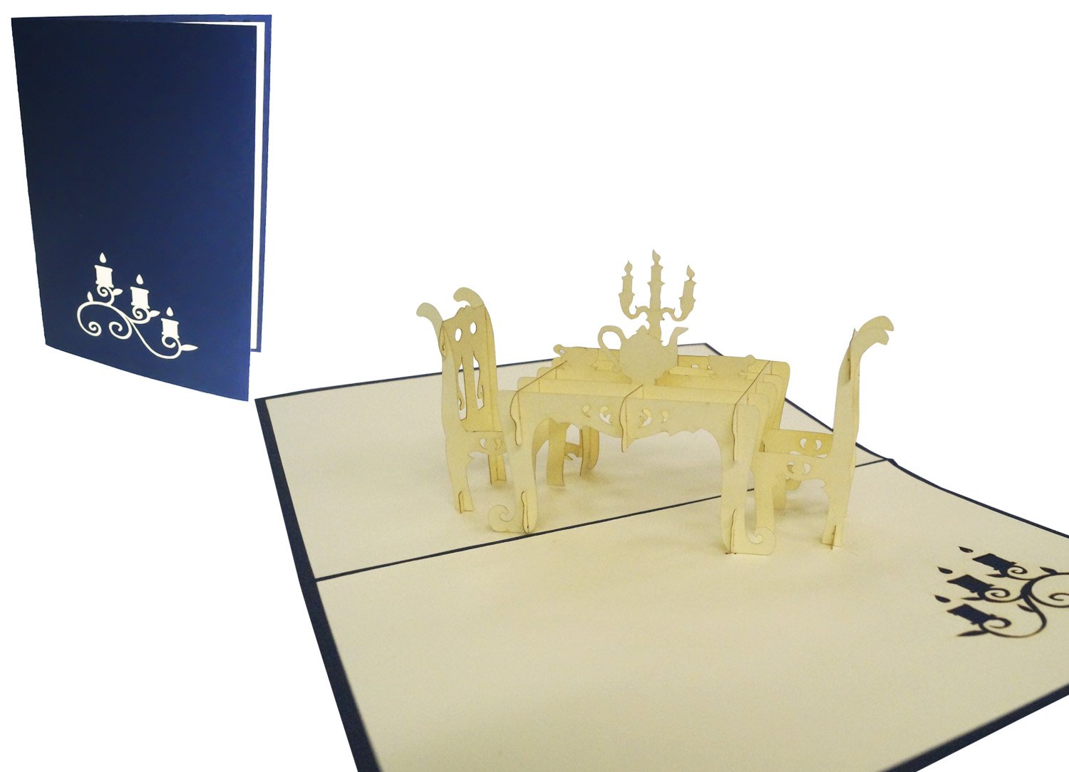 LINPOPUP® Pop Up Card - Restaurant Voucher - 3D Gift Card to Eat, Food Invitation Gift Card, Restaurant Visit, N127