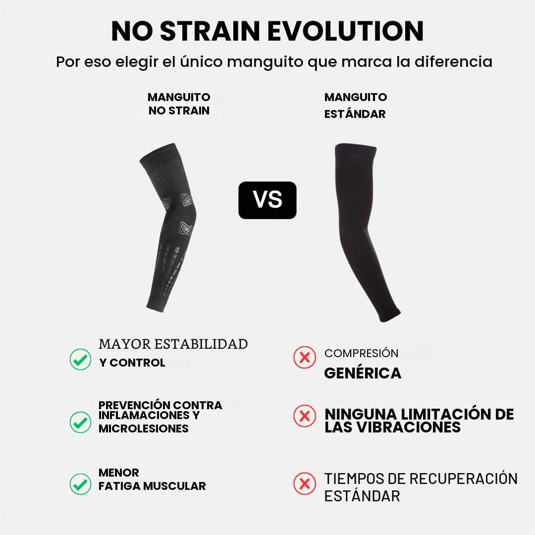 FLOKY Manguito No Strain Evolution Multideporte Compresión Negro XXL