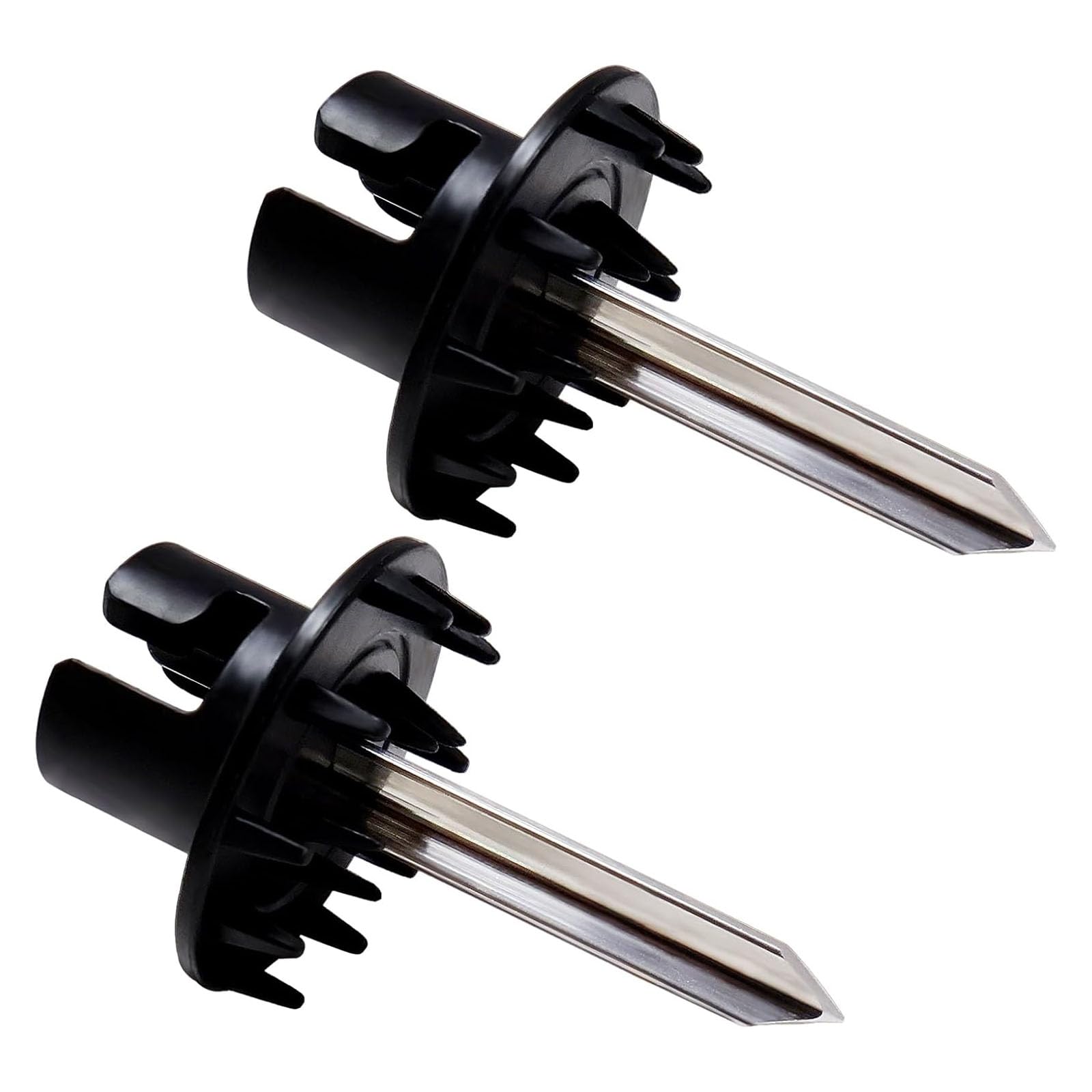 Errory 2 Pack Kitchen Spiralizer Center Skewer Replacement, Polymer And Stainless Steel Assembly For Produce Cutting Spiralizer Skewer Replacement Cutting Part Produce Prep Assembly Center
