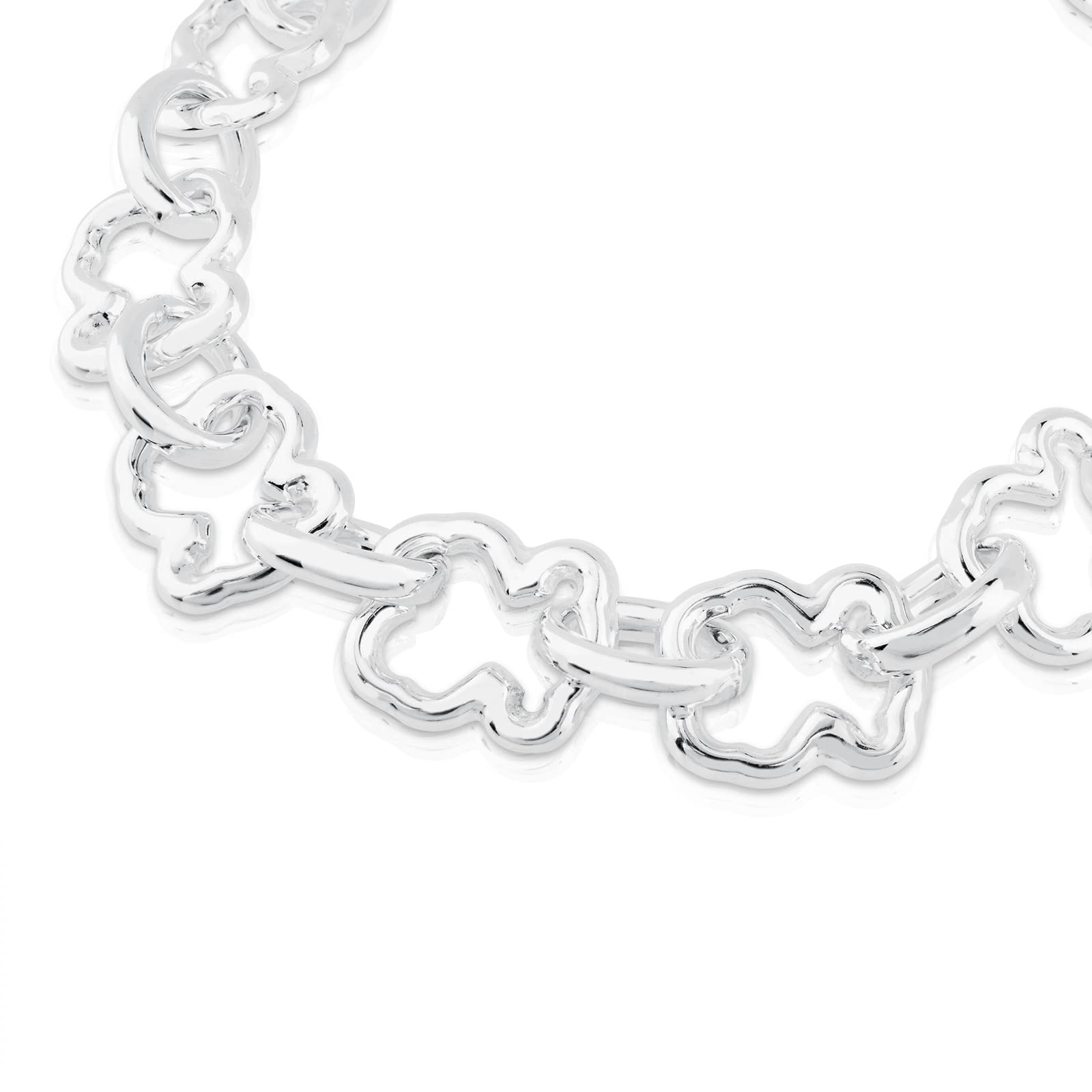 TOUS Pulsera para Mujer de Plata de Primera Ley, Colección New Carrusel