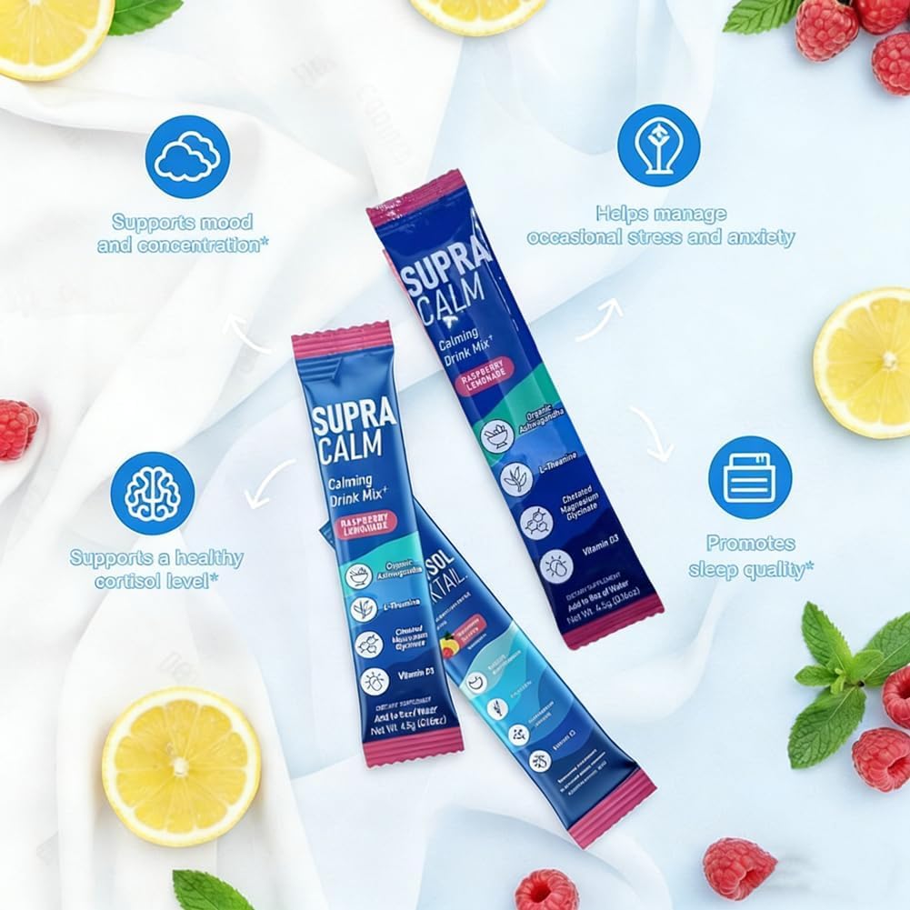 TKGEOUE 40 Supercalm Cortisol, Super Cortisol, Poudre Naturelle de Cortisol pour Abaisser le Cortisol, Relaxation et la Concentration and Sleep (2) - 4