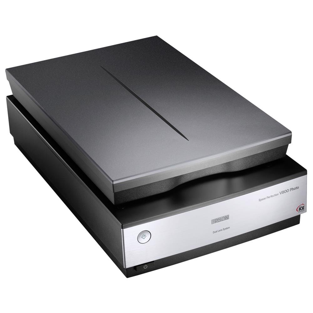 Epson B11B223401 Perfection V800 Scanner Photo à Plat (6400 dpi x 9) Noir/argenté