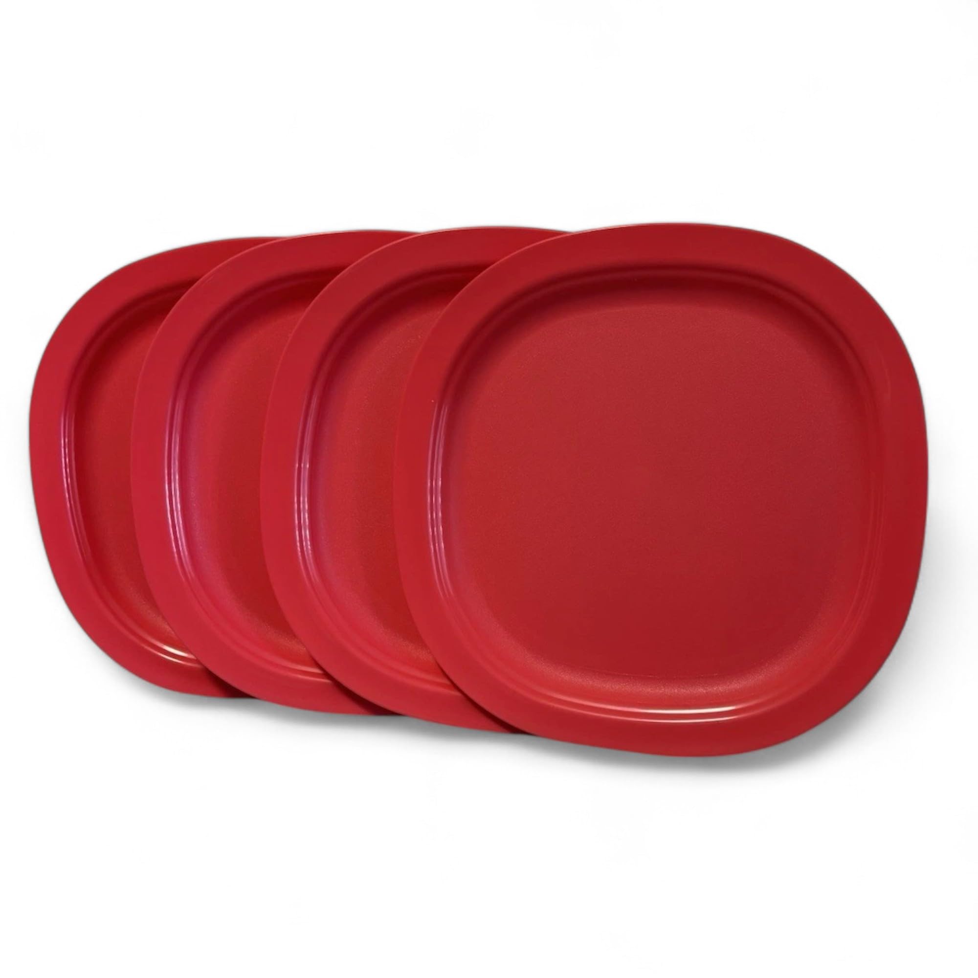 Amazon.com | Tupperware Set of 4 Microwave Luncheon Plates 9.5