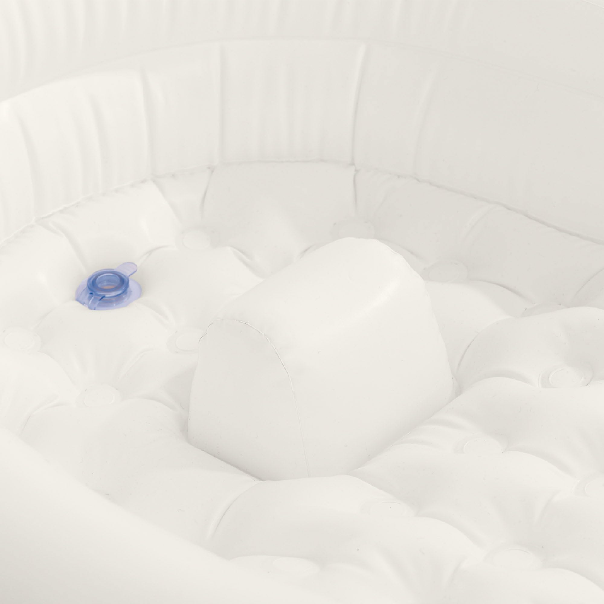 Intex Bañera bebé hinchable, Mide 66x89x25 cm, Superficie acolchada y suave, Incluye hinchador, Parche reparación, Conector de drenaje, Piscinas desmontables para niños (48523)