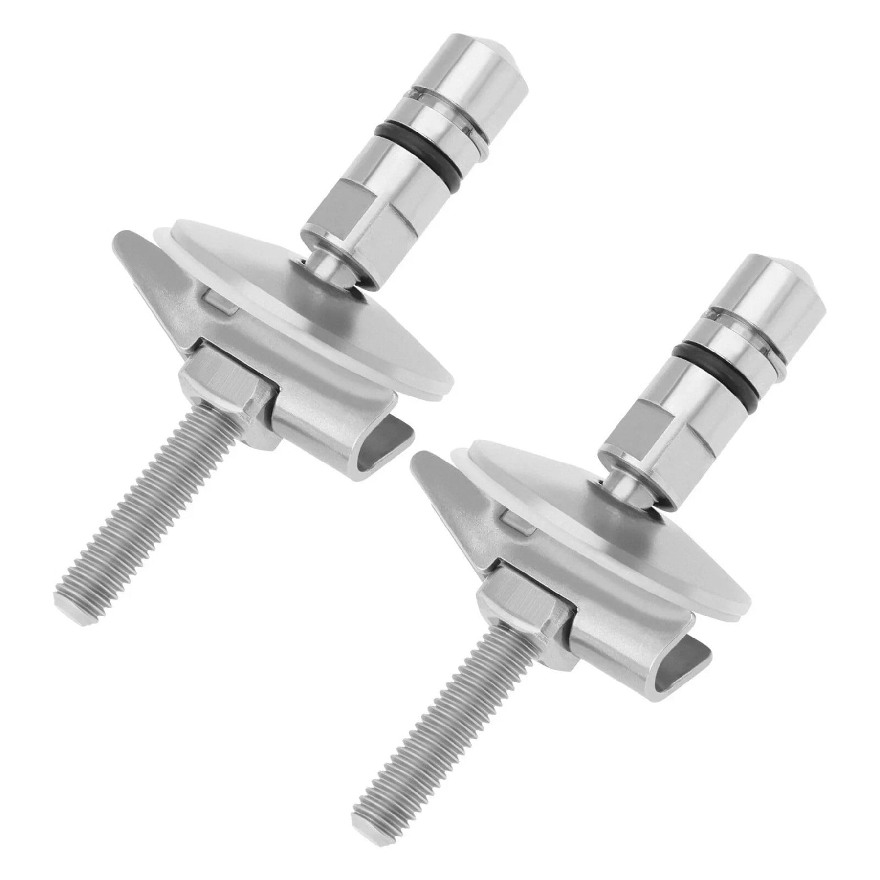 2pcs Stainless Steel Toilet Seat Fixing Hinge Lid Brackets for HARO & LUVETT M6 x 71.5mm