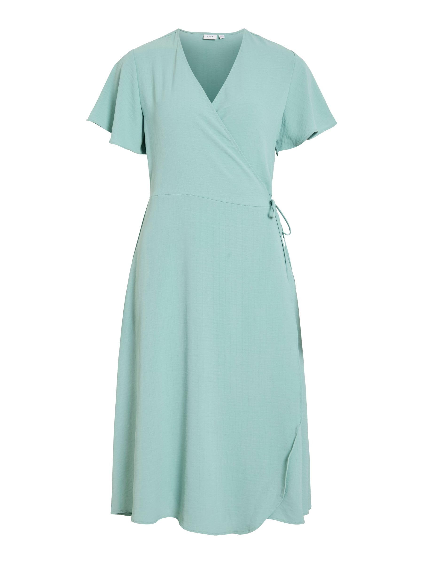 Vila Vilovie S/S Wrap Midi Dress - Noos Vilovie S/S Wrap Midi Dress - Noos Donna (Pacco da 1)