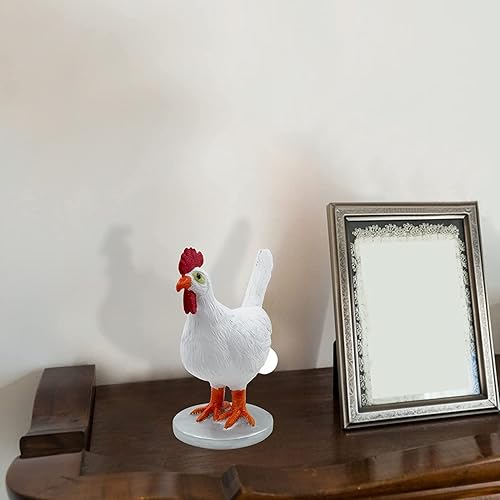 Miniatura 5 de GiGAWOOD Lámpara de huevo de gallina 2023  Lámpara de mesa de gallo luces LED nocturnas 3D luz de resina realista lámpara de huevo de gallina de