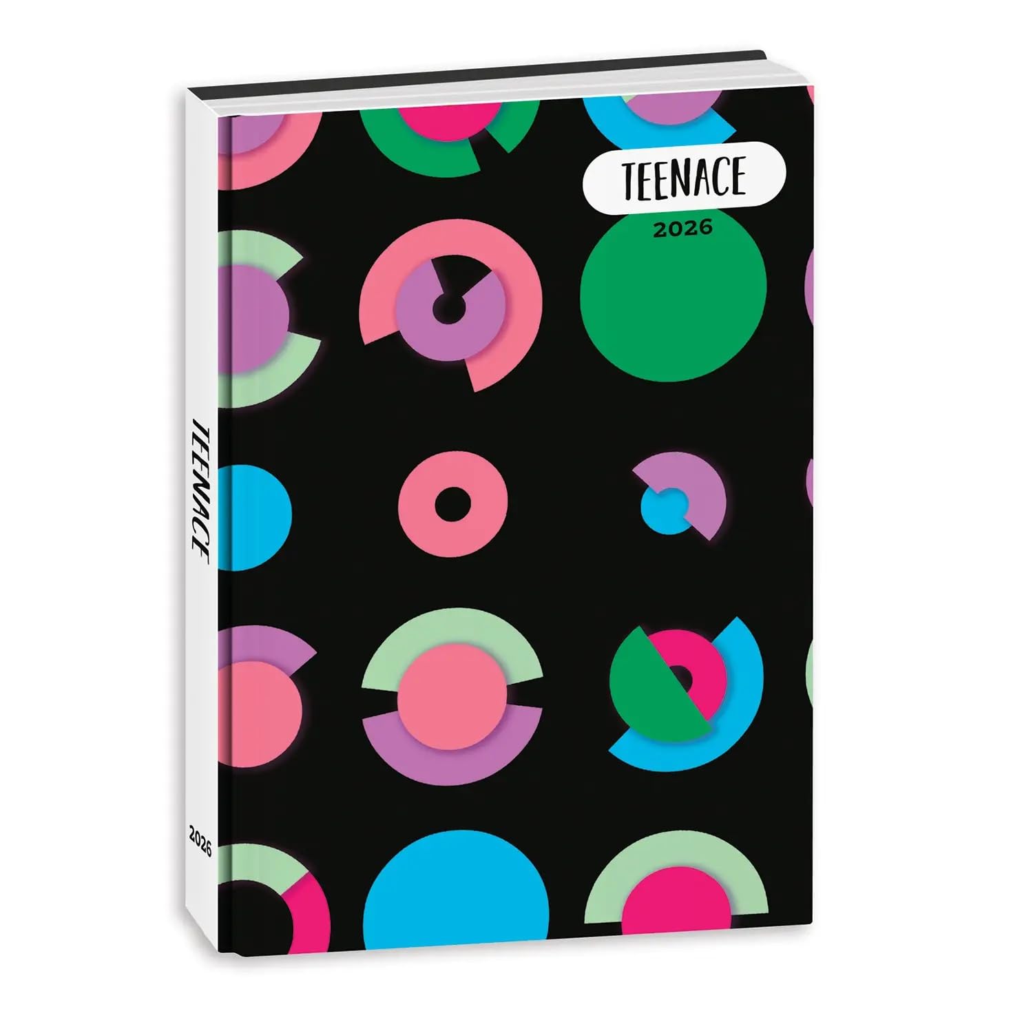 TEENACE. Agenda Compatibile con DIARIO Scuola Graffiti Multicolore datato 2024-2025 Pocket 16x11cm + Omaggio portachiave con Paillettes + Penna Glitterata + segnalibro