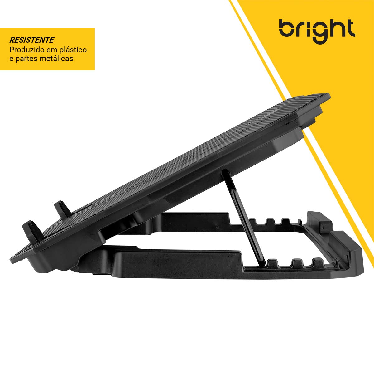 Bright Cooler para Notebook 2 Fans (2 Ventoinhas) LED e USB Hub
