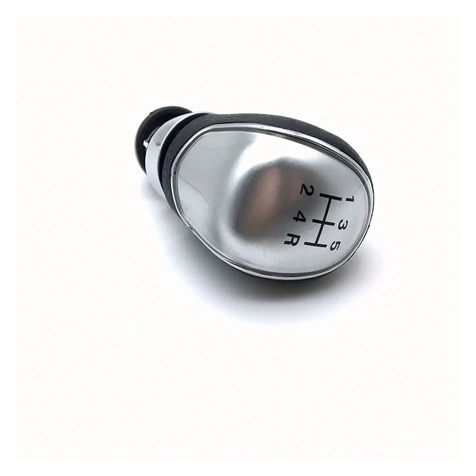 Glblpexelr Silver 5Speed Replacement Gear Stick Knob For Focus Mk2 2004-2012 Black/Silver