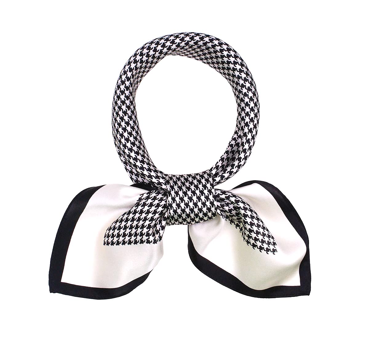 ANDANTINO 100% Pure Mulberry Silk Square Scarf for Hair-27''x27''- Women Men Natural Silk Neckerchief Digital Printed Headscarf