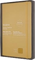 Vista 1 de Moleskine Limited Collection Notebook Leather, Large, Ruled, Hard Cover, Open Box, Amber Yellow (5 x 8.25)