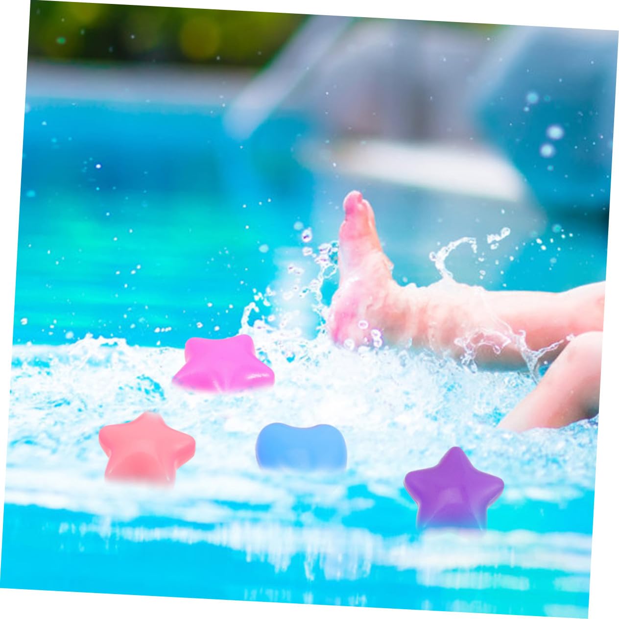 Hohopeti 80 Bolas de Foso Forma de Estrella y Corazón para Niños, Material PE Resistente, Ideales para Piscinas de Bolas y Salas de Juegos