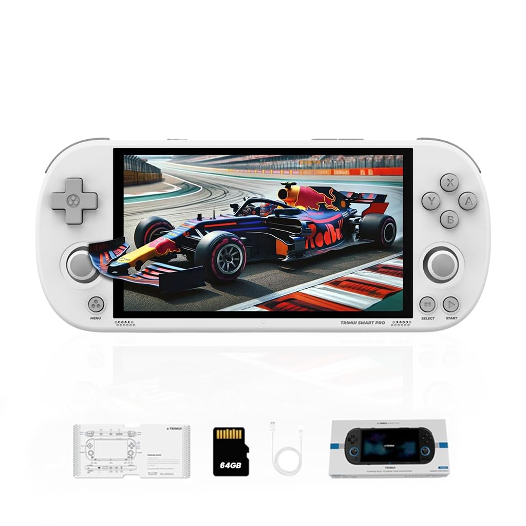 TrimUI Smart Pro - ホワイト Buy Trimui Smart Pro 5-inch Portable Retro Video Hand-Held Games