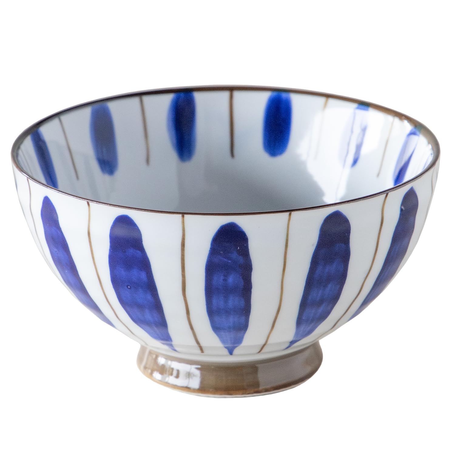 Soyogi Round Bowl, Large Blue Porcelain