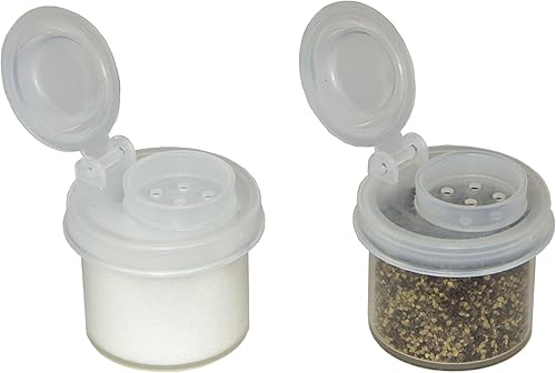 Miniatura 6 de BRAZZA Juego de saleros y pimenteros a prueba de humedad, perfecto para ir de campamento, pícnic, al aire libre, cocina, almuerzo, juego de especias