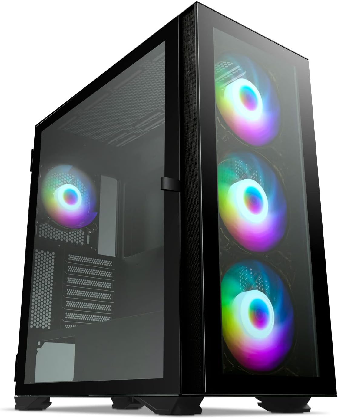 DARKROCK Caspian MidTower EATX Gaming PC Case, Top 360mm Radiator