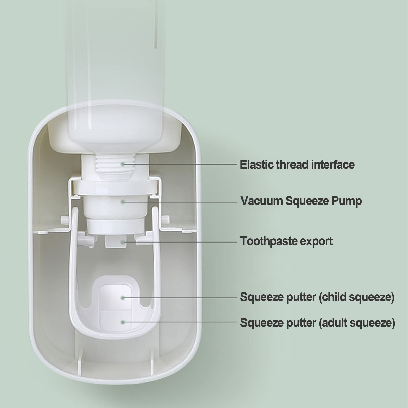 Dispenser Dentifricio Automatico Senza Batterie - Distributore A Vuoto Per Bagno | Igienico E Facile Da Installare - Foto 9