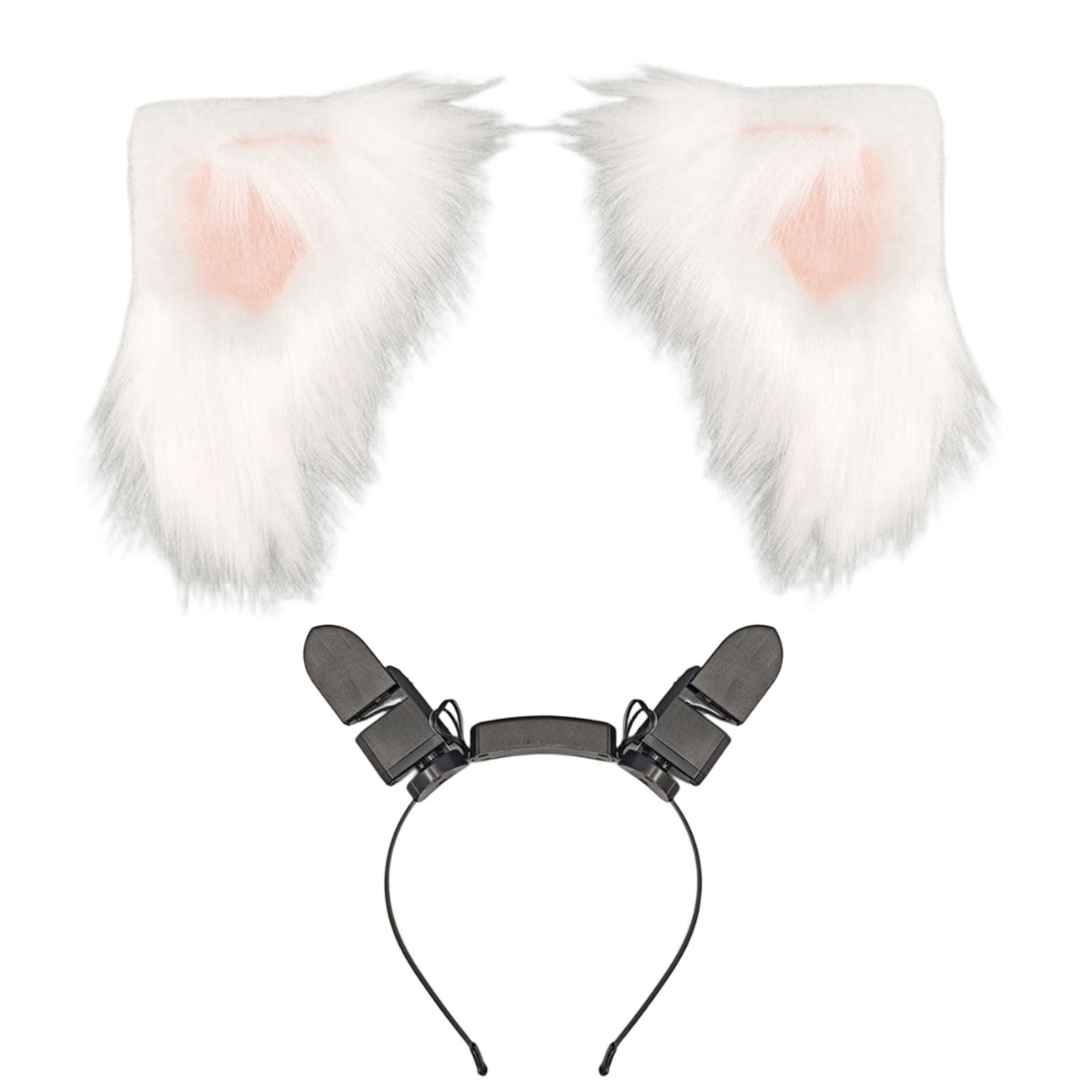 Diademas motorizadas ajustables recargables con orejas de gato para cosplay, para fiestas de disfraces, diademas inteligentes con orejas móviles
