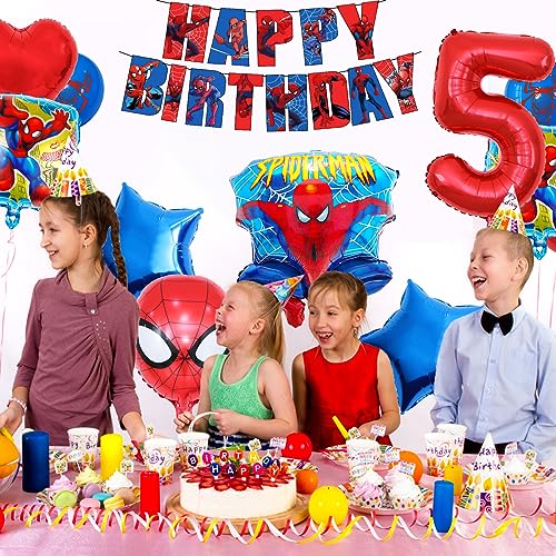 Palloncini Spiderman Compleanno, 28PCS Spiderman