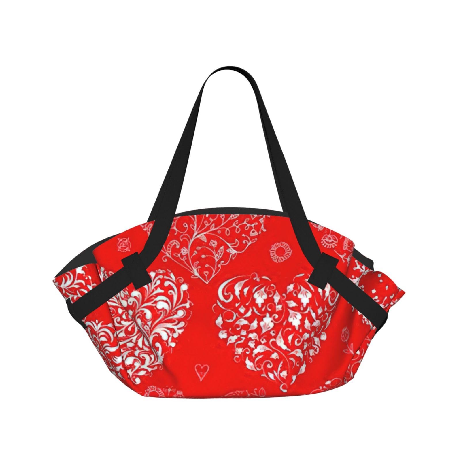 Zcmkjlg Love. Printed 2-in-1 Picnic Mat and Tote Bag, 94cm Round Foldable Blanket for Outdoor Beach Park