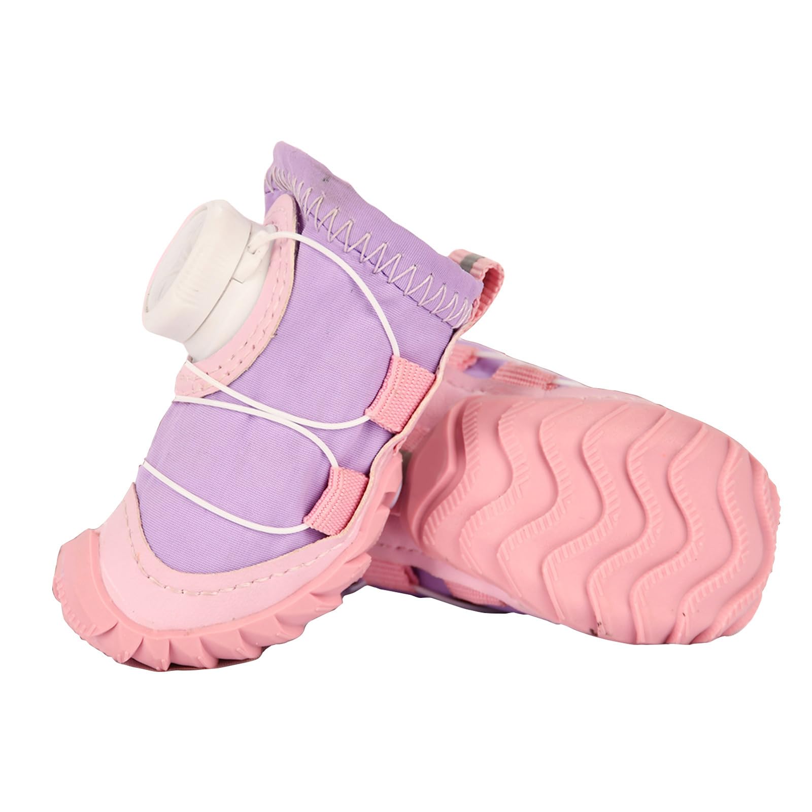 HZBB 1pair Nonslip Dog Sneakers Reflective Puppy Shoes Soft Warm Pet Paws Protectors During Walks Waterproof Dog Boot