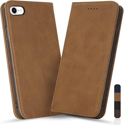 Amazon Co Jp Iphone Se ケース 第2世代 Iphone 8 ケース 手帳型 Iphone 7 手帳型 ケース 男性用 アイフォンseケース高級 レザー おしゃれソフトスリム 耐衝撃 Iphone Se 2代 ケース手帳がた 携帯電話ケース アイフォン8 スマートフォン 超薄型 手帳型 携帯ケース Iphone