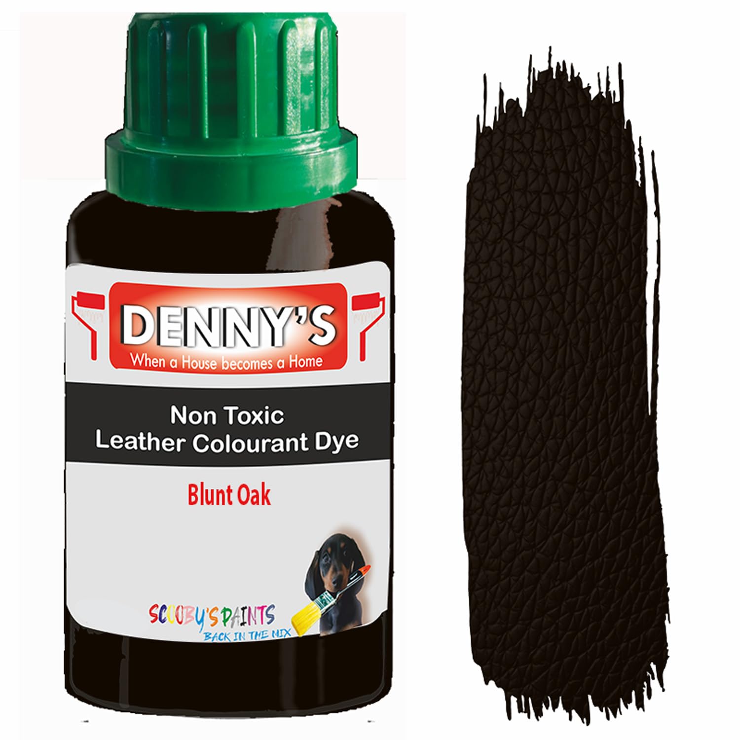 All in One Leather Colourant Self Seal Leather Dye Repair Paint for Furniture, Sofas, Car Seats (Blunt Oak, 1 Litre Bottle)