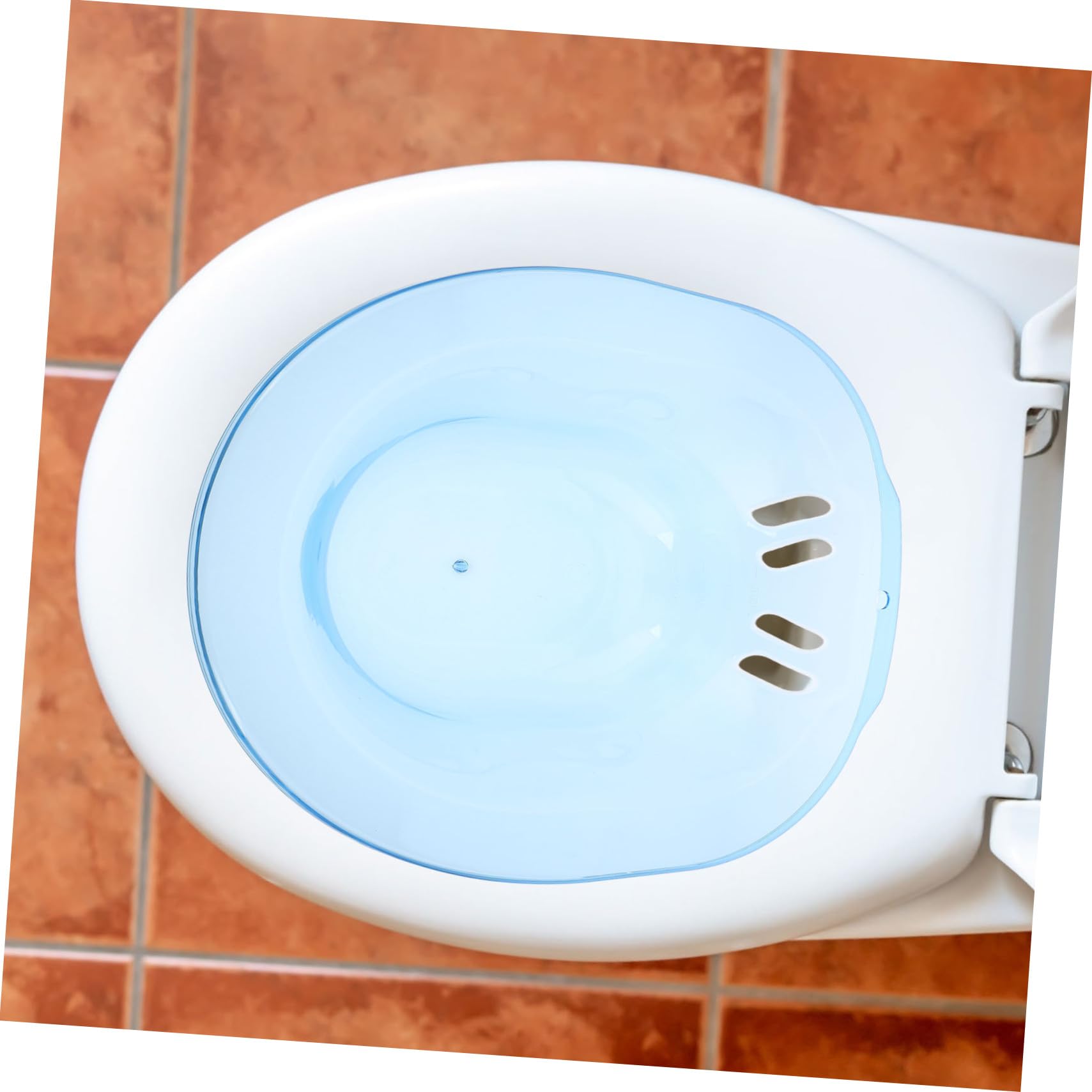 Bidé para Baño de Asiento de Plástico Azul para Posparto | Asiento del Inodoro, Uso Doméstico Residencias, Diseño Cómodo y Ergonómico