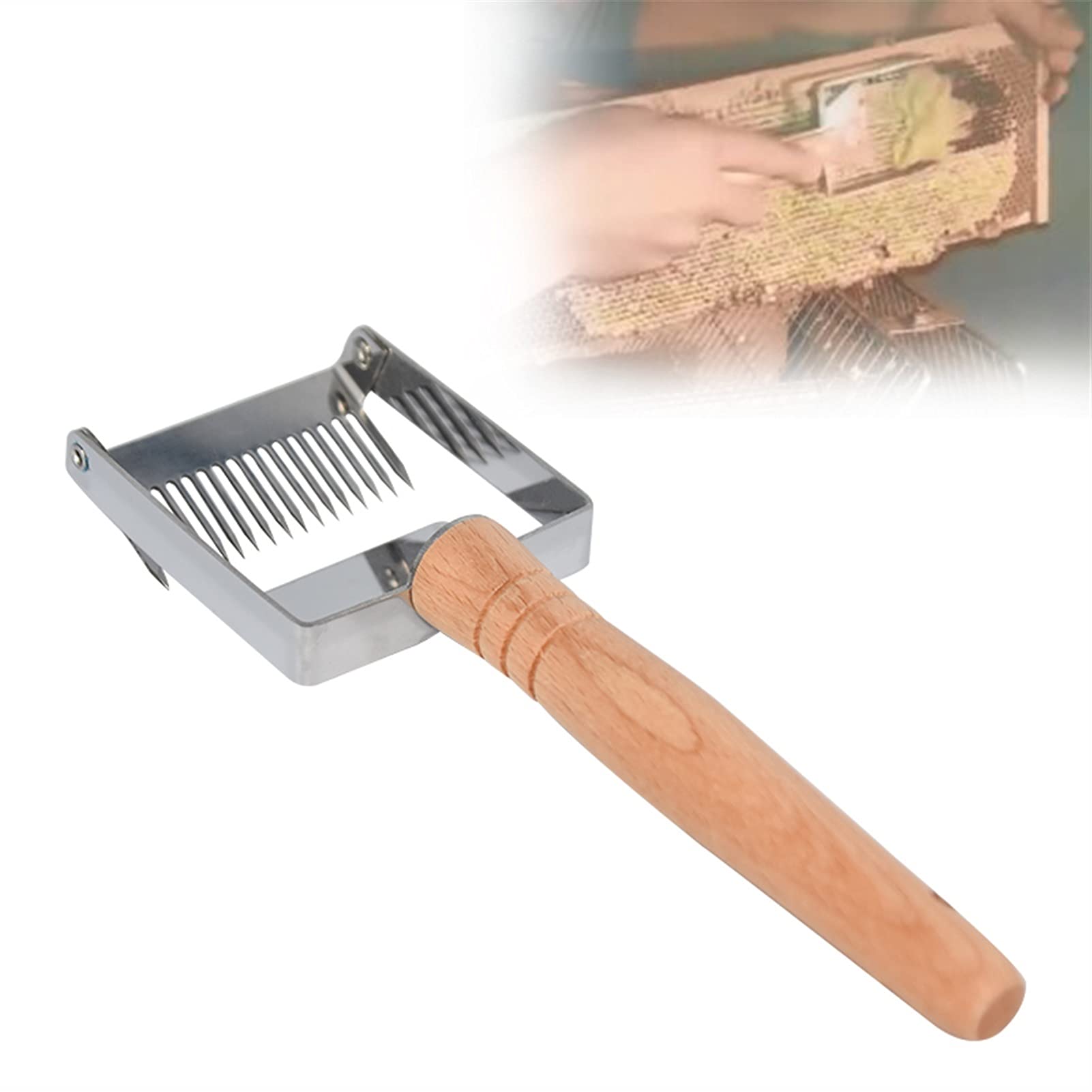 Forchetta Per Disopercolare Miele In Acciaio Inox - Strumento Per Apicoltori Con Manico Ergonomico - Foto 9