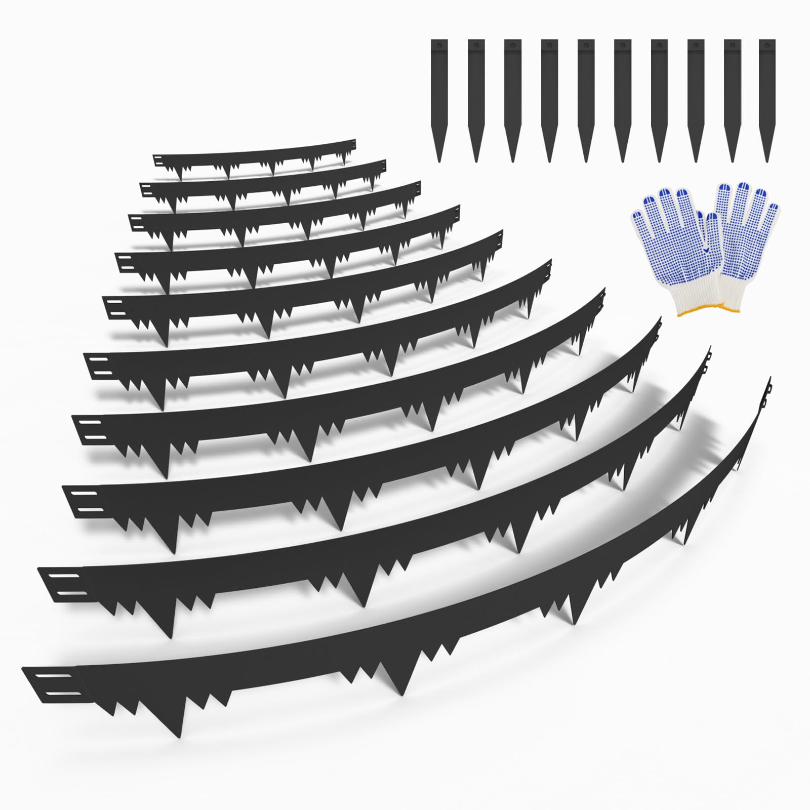 SJPULMO 10-Pack Metal Landscape Edging Border
