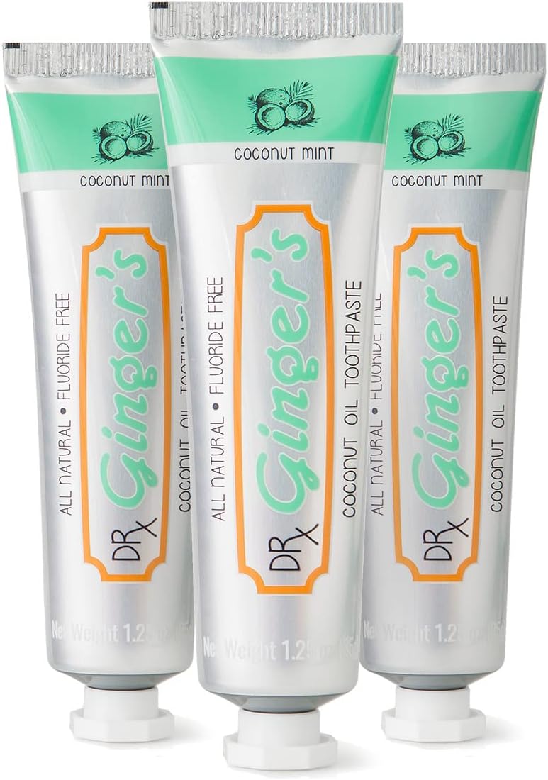 Dr. Ginger's Coconut Oil Toothpaste, Travel Size All