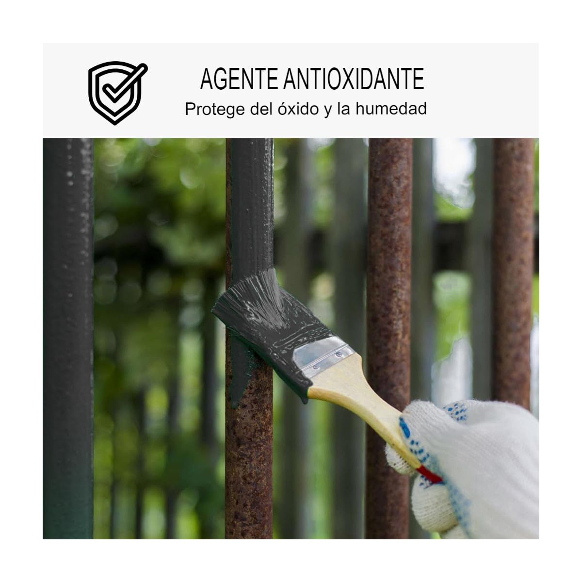 ARCANE INDUSTRIES Pintura Antióxido para Metal Exterior ARCALAC 101 - Protección Duradera para Hierro y Acero, Aplicación Directa sobre Óxido - 2,5 L Negro Mate - RAL 9005