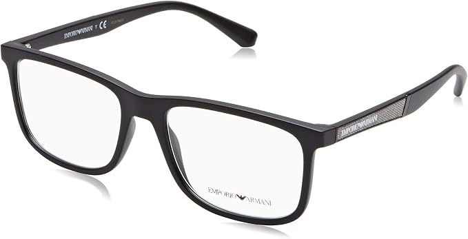 Amazon.com: Gafas graduadas Emporio Armani EA 3112 5042 Mate Negro : Ropa,  Zapatos y Joyería