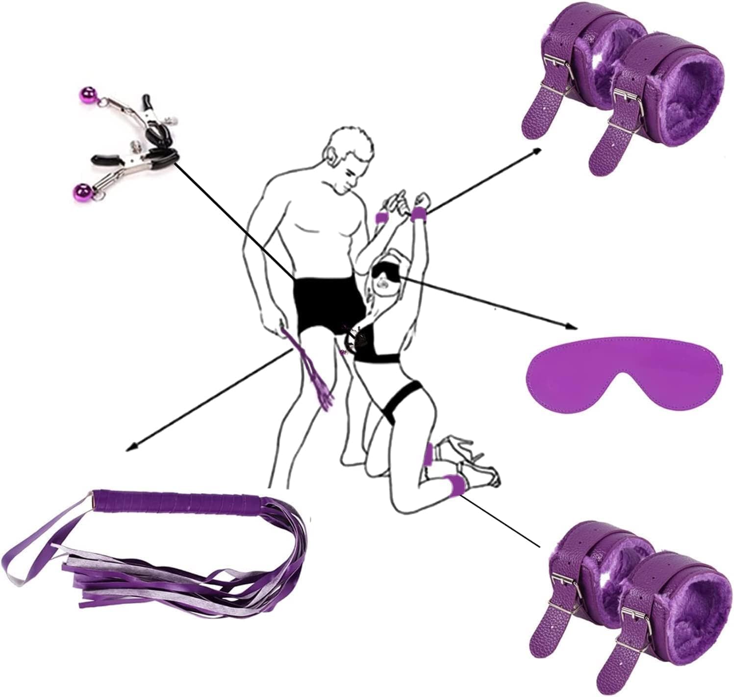 Yoga B𝚘nd𝚊ng𝚎 Kit S𝚎xy Coppia Accessori Sexishop Lo diper Coppie S𝚎𝚜𝚜o L𝚎tto Shop Hot Oggetti Donna Viaggi M𝚊n𝚎tte 14pieces