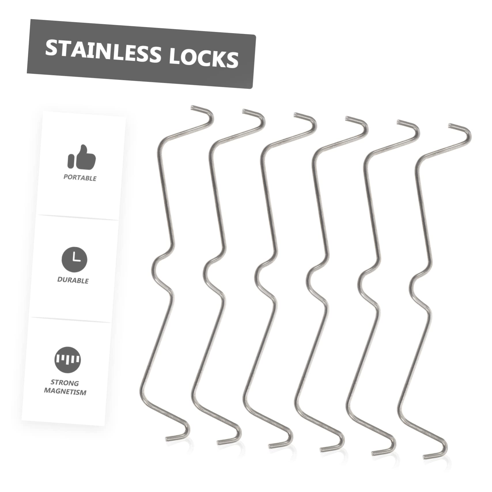 Healifty Pegboard Accessories 100pcs Metal Pegboard Hook Locks Easy Installation for Screwdriver Holder