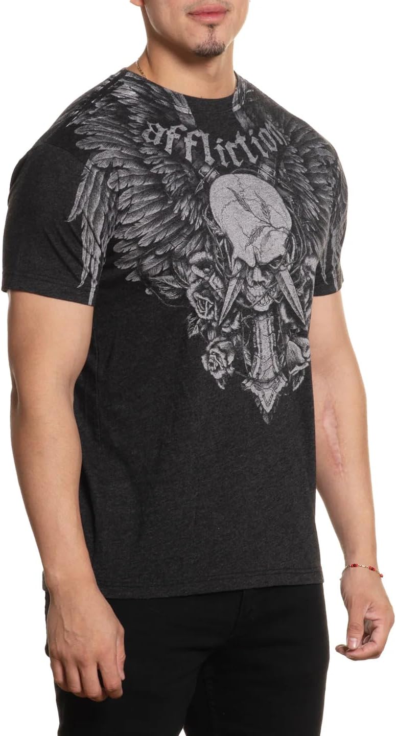 Affliction Men's Core T-Shirt, Short Sleeve, Graphic Print Design T-Shirts - Image 3