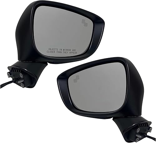 Miniatura 10 de Spieg Espejo lateral del pasajero para Mazda CX-3 2016-2021  Conjunto de espejo retrovisor derecho con ajuste de potencia, vidrio calentado, luz de
