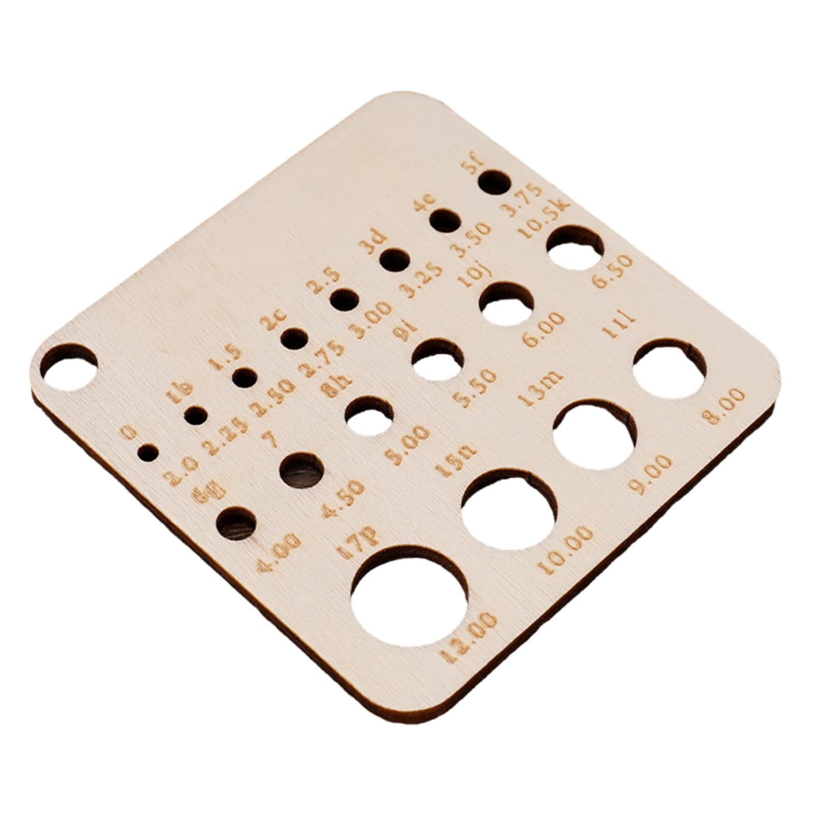 Yrohgkpn E Wood Knitting Needl Gaug And Ruler Measuring Tool Crochet Accessories Needl Gaug Knitters