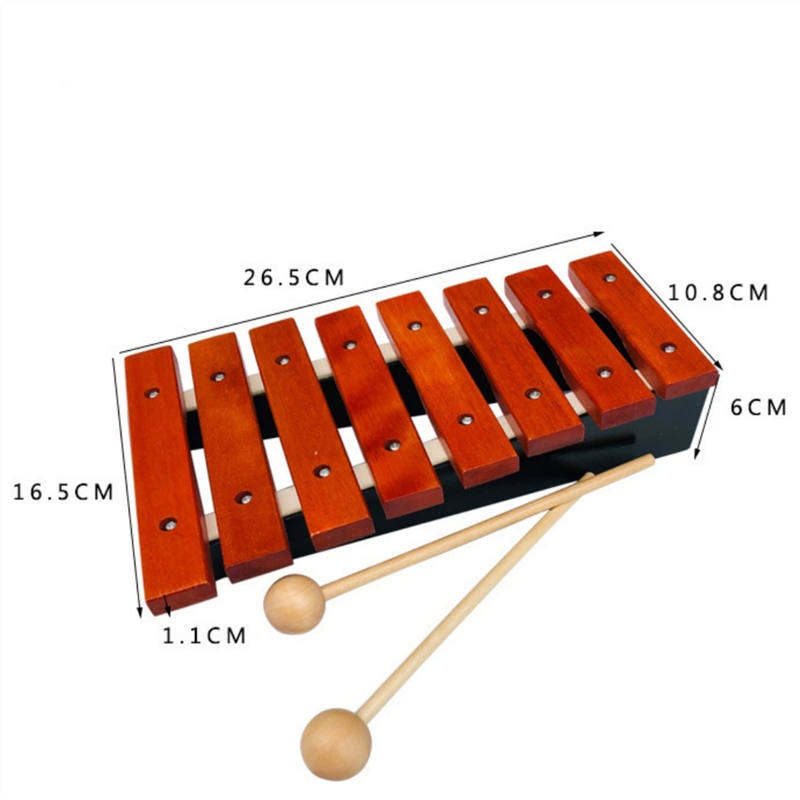 Piccolo Pianoforte A 8 Toni in Legno per Pianoforte Che Insegna Pianoforte Speciale con Piastra in Alluminio per Pianoforte Glockenspiels xilofone Musical