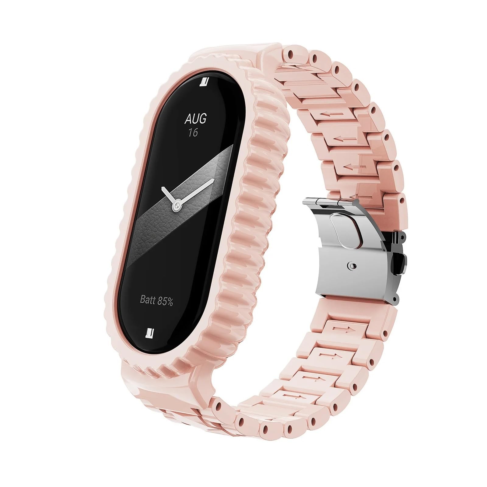PURYN Przezroczysty pasek z tworzywa sztucznego do Xiaomi Mi Band 8 Sportowa opaska na nadgarstek PC Bransoletka zastępcza do akcesoriów MiBand 8 Smartwatch