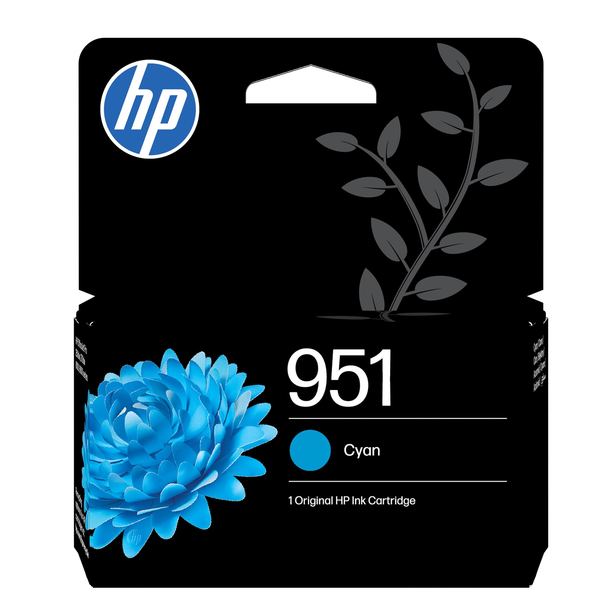 HP 951 Cyan Original Ink Cartridge (CN050AE) - Works OfficeJet Pro 251, 276, 8100, 8600, 8610, 8616, 8620, 8640, 276dw