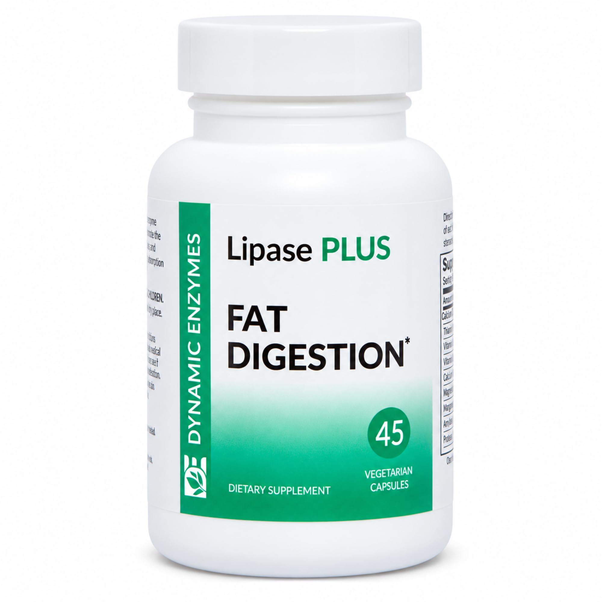 Lipase Plus - Verdauungsenzym Formel, Fatty Food Digestion, Omega Fatty Acid Absorption | 45 Count